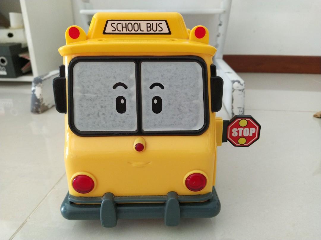 [Quick Sale] Robocar Poli School Bus Carrier, Hobbies & Toys, Toys ...