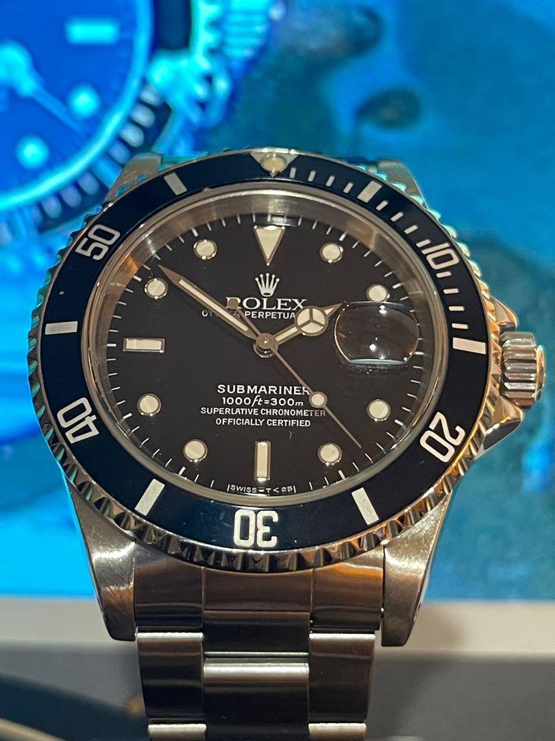 Rolex Submariner Black Dial Aluminum Bezel Ref.16610 T 25 Dial Pre Owned