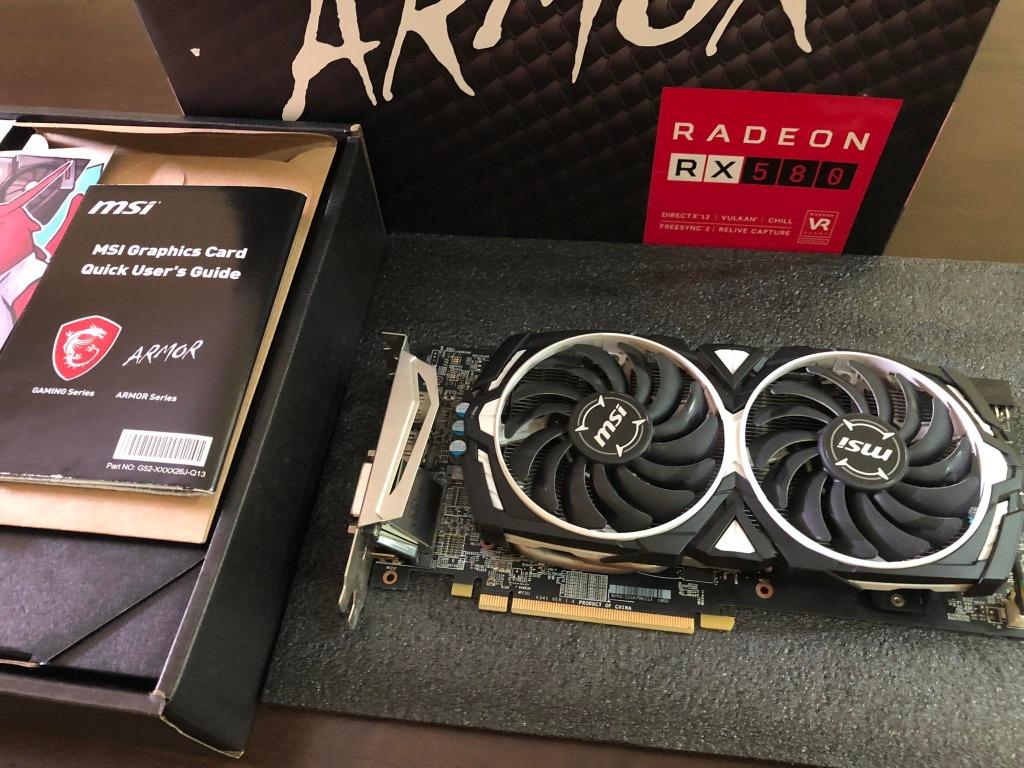 Msi armor 580 discount 4gb