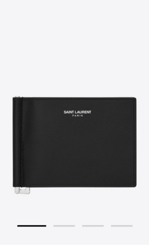 saint laurent bill clip wallet