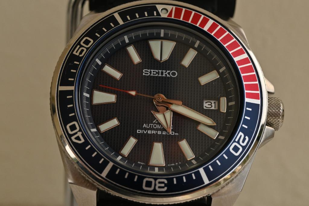 Seiko Prospex Samurai Pepsi SRPB53K1, Men's Fashion, Watches & Accessories,  Watches on Carousell