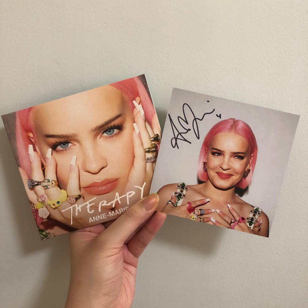 Signed Therapy Album - Anne Marie, Hobbies & Toys, Music & Media
