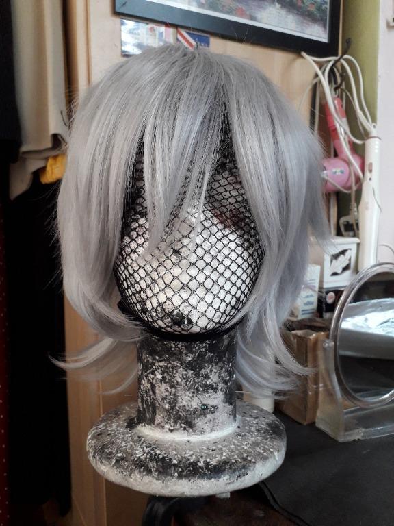 Spiky Silver Grey Cosplay Wig