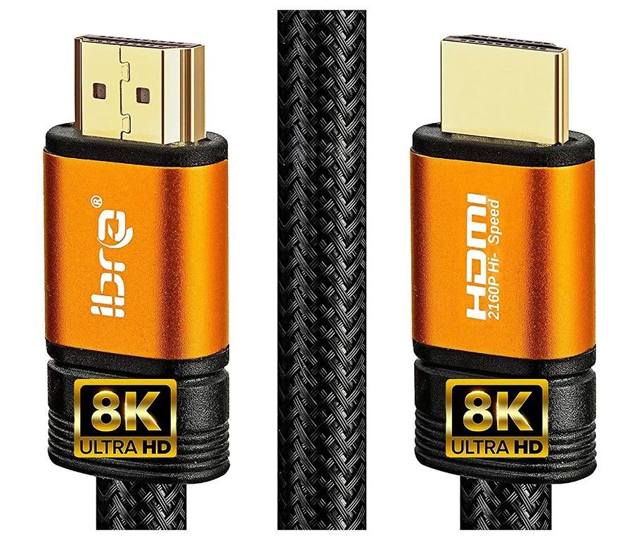 SJ056 HDMI Cable 8K IBRA 2m Ultra HD Lead HighSpeed Cord 48Gbps