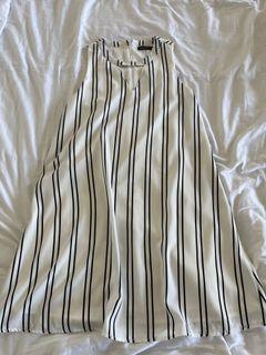Something Borrowed sleeveless striped a-line dress