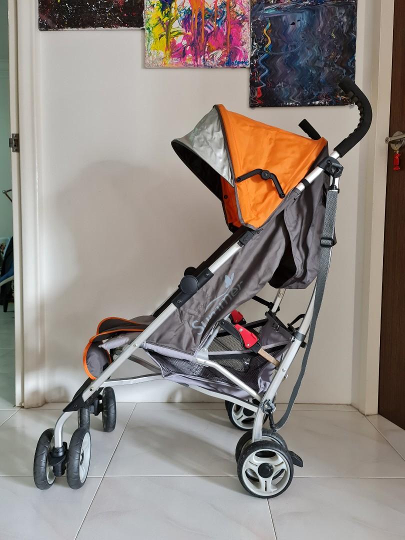 Summer Infant 3D Lite Convenience Stroller Orange Babies Kids