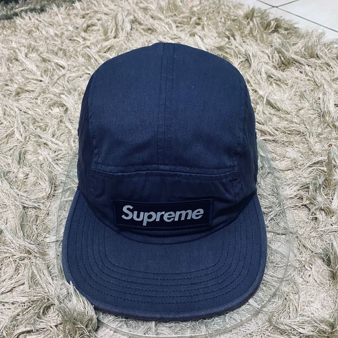 Supreme military camp cap navy blue, Men's Fashion, Watches ...