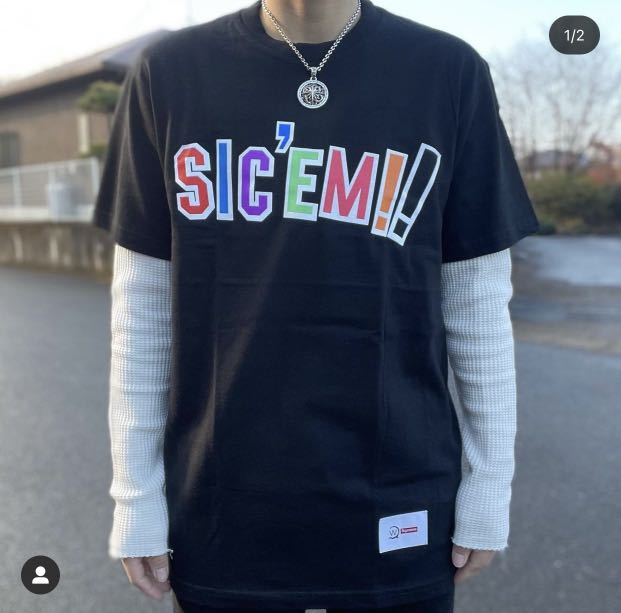 Supreme X Wtaps Sic em Tee black M FW21 Bnds, Men's Fashion, Tops