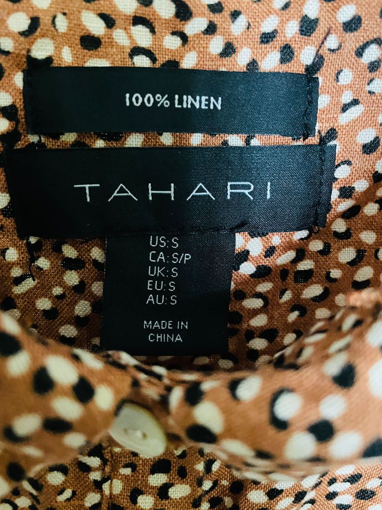 Tahari 100 linen dress Women s Fashion Tops Other Tops on