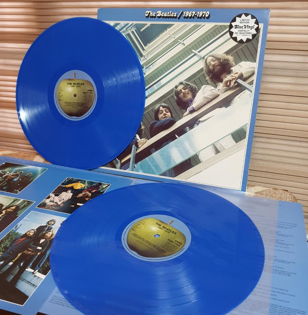 The Beatles Blue Album LP vinyl Records, Hobbies & Toys, Music & on Carousell