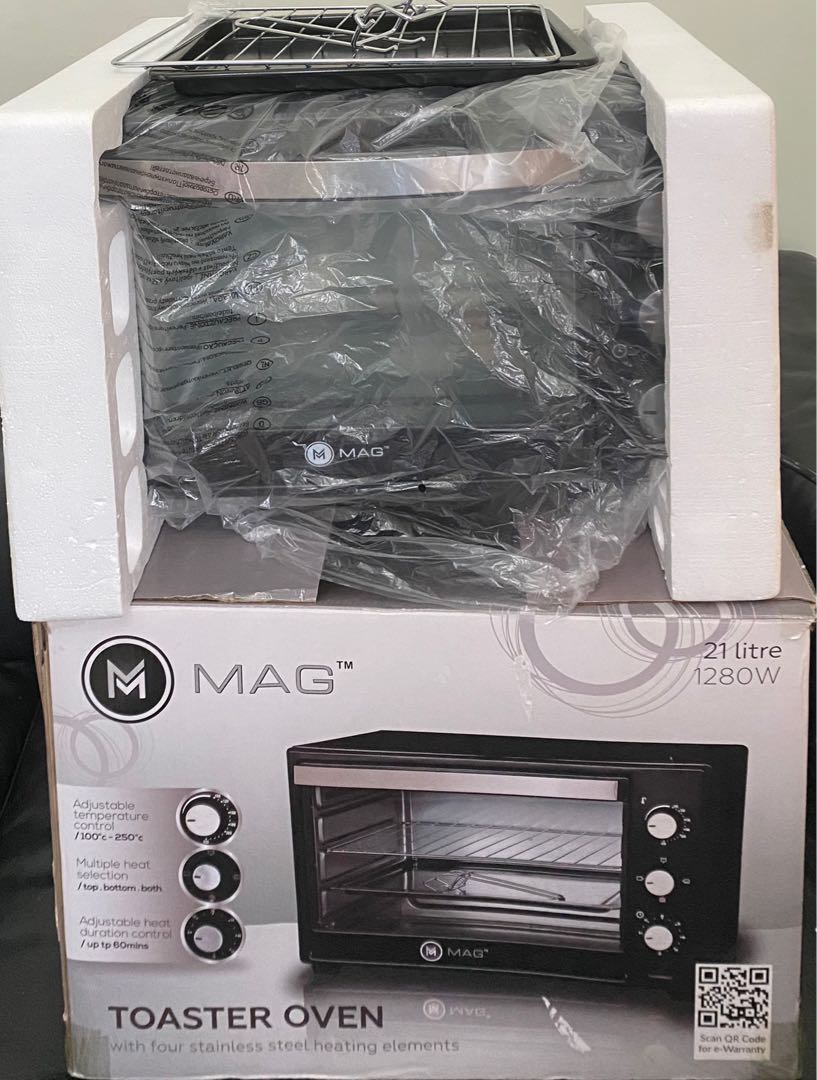 Toaster Oven used 45 times Reheats, bakes, broils, toasts, browns