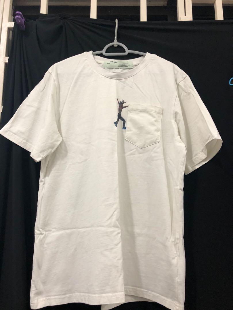 Travis scott x virgil on sale abloh by a thread tee