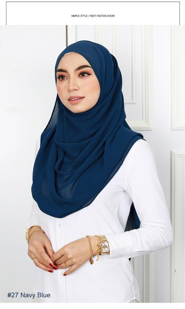 Tudung Basic Shawl Chiffon Women s Fashion Muslimah Fashion