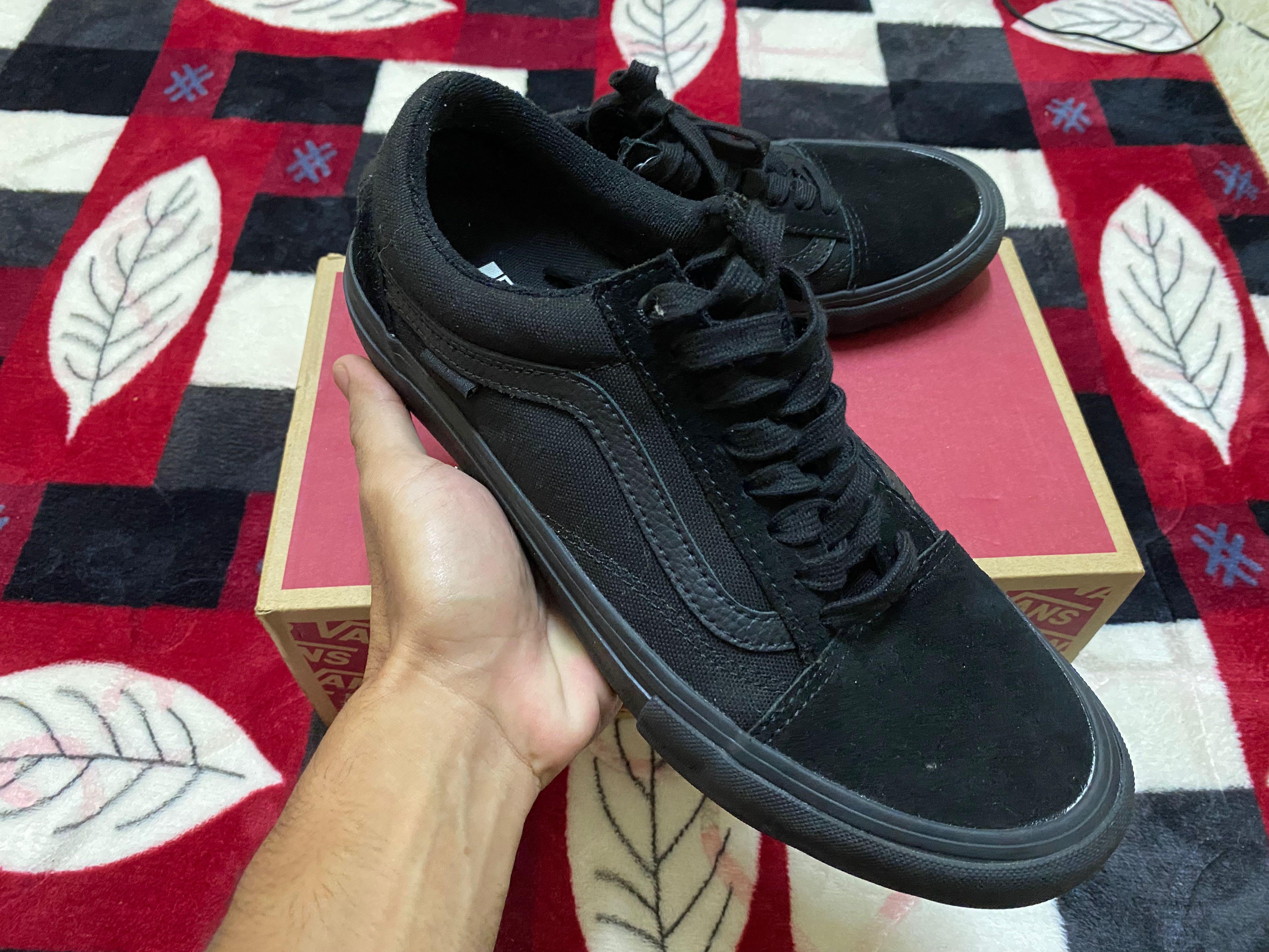 Vans old skool blackout discount