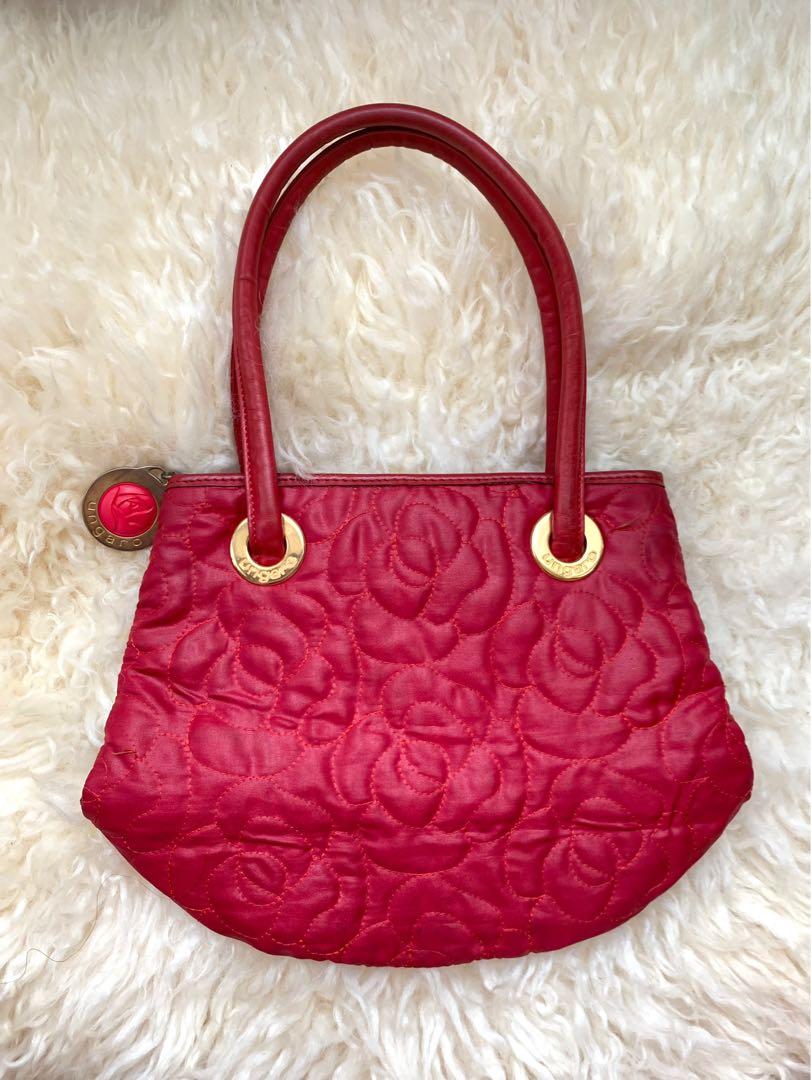 Vintage Red Rose Stitch Purse Bag Women s Fashion Bags Wallets