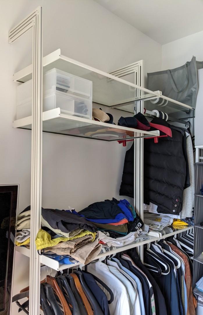 Walkin Wardrobe Shelving and Racks Unit, 傢俬＆家居, 傢俬, 書櫃、櫃子及架 Carousell