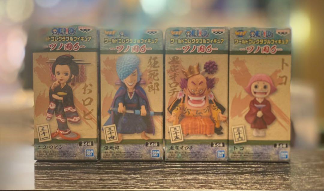 日版 Wcf 海賊王和之國6 羅賓 60 狂死郎 60 黑炭大蛇 50 小南 60 興趣及遊戲 玩具 遊戲類 Carousell