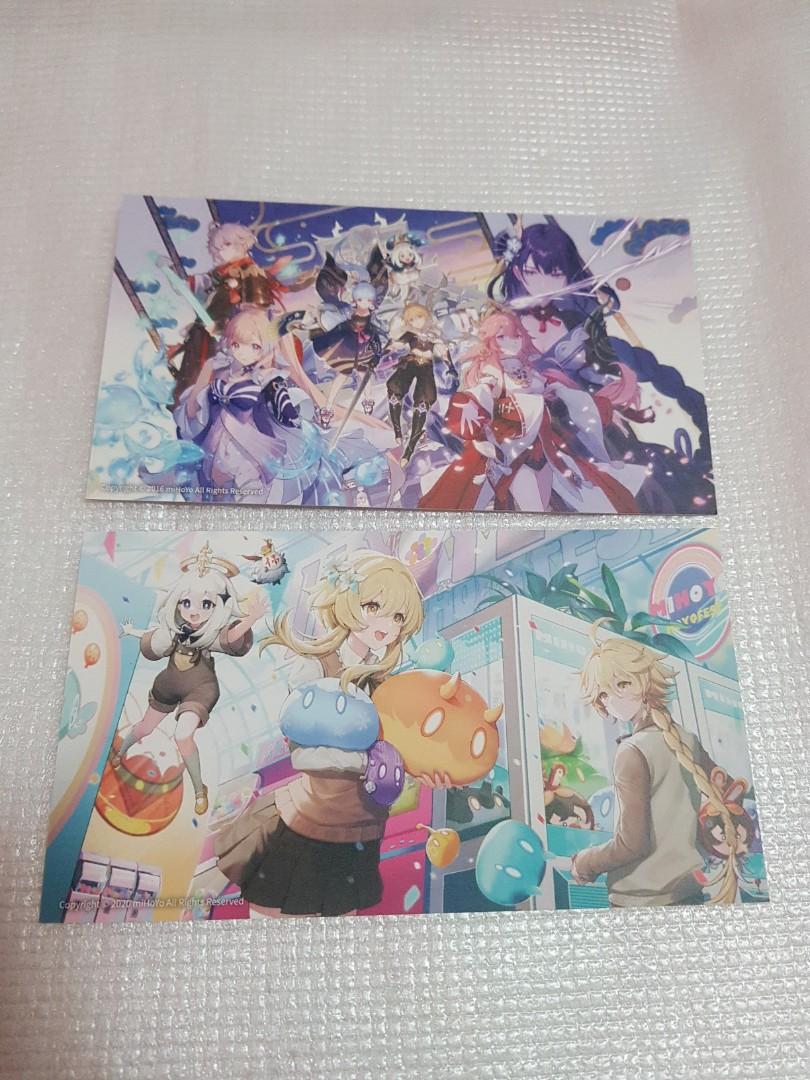 For 5 Wts Official Genshin Impact Hoyofest Exclusive Limited Postcards Hobbies Toys Memorabilia Collectibles Fan Merchandise On Carousell