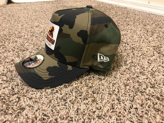 Authentic Rare XLARGE x New Era Camo Adjustable Trucker Cap from Japan