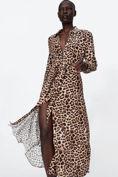Zara capabiliy Leopard Print Maxi