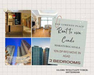 30K Monthly MOVEIN RFO 1BR MAKATI FOR SALE RENT TO OWN SAN LORENZO PLACE AYALA MOA NAIA