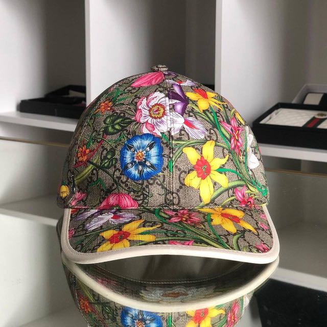 AUTHENTIC GUCCI FLORAL CAP Luxury Apparel on Carousell