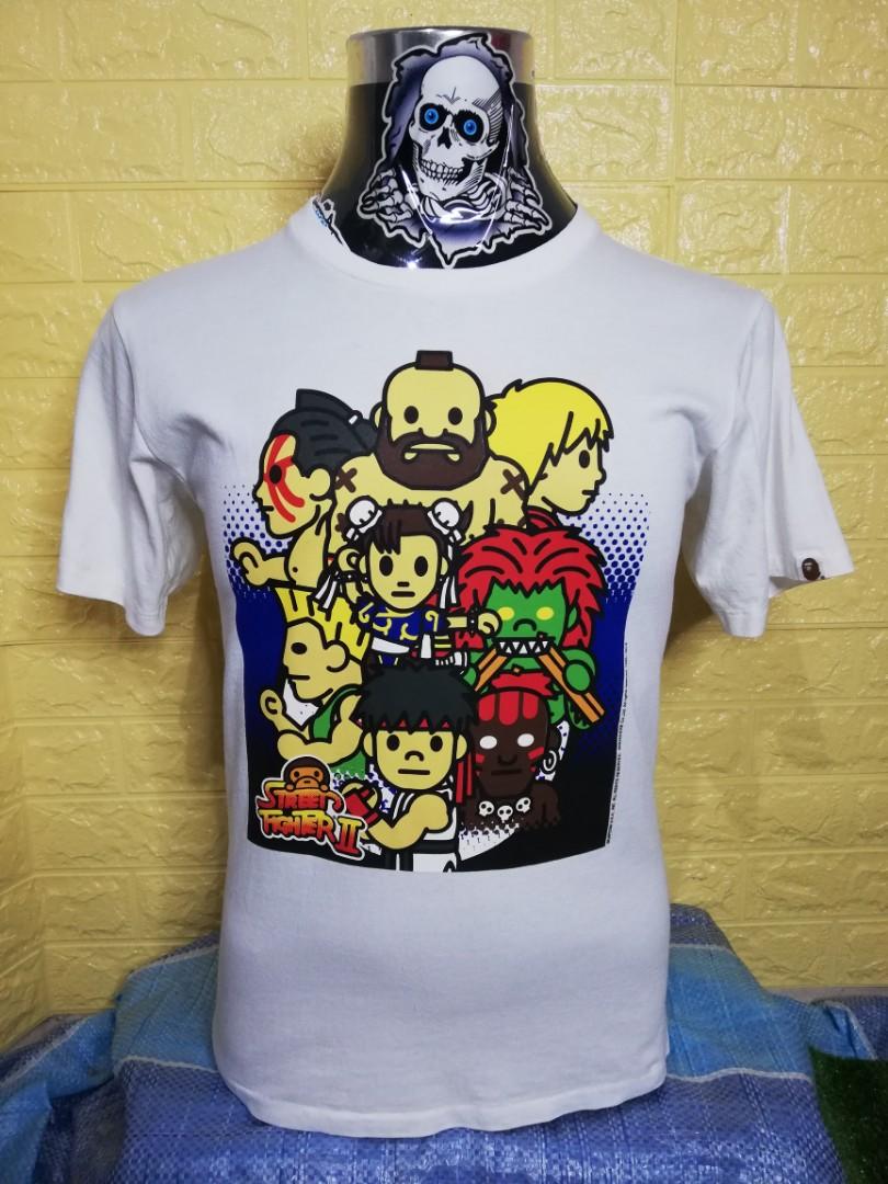 Collab A Bathing Ape Bape x Street Fighter 2 1993 2012 Tshirt