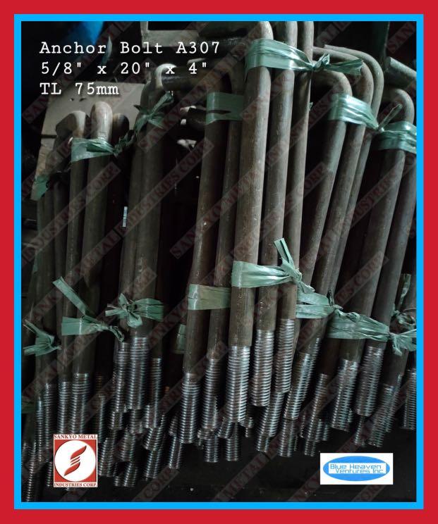 Anchor Bolt A307 ordinary 5/8, Commercial & Industrial, Construction