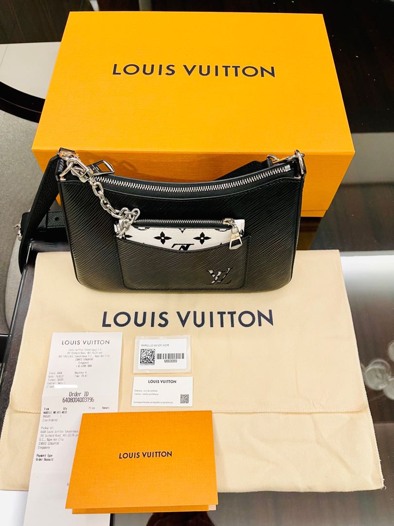 Marelle cloth handbag Louis Vuitton Beige in Cloth - 33556467