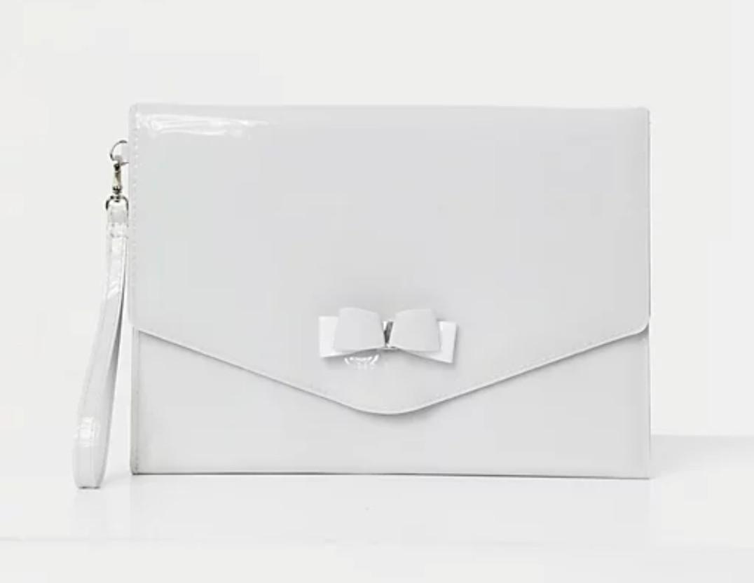 Ted baker bow store envelope pouch bag
