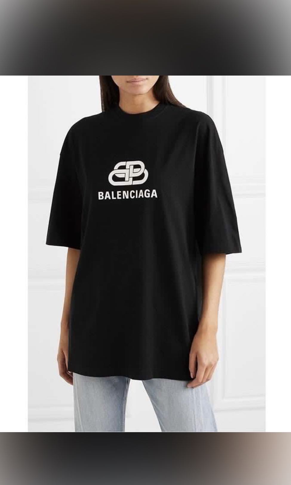 Balenciaga Black Classic Tshirt Men s Fashion Tops Sets