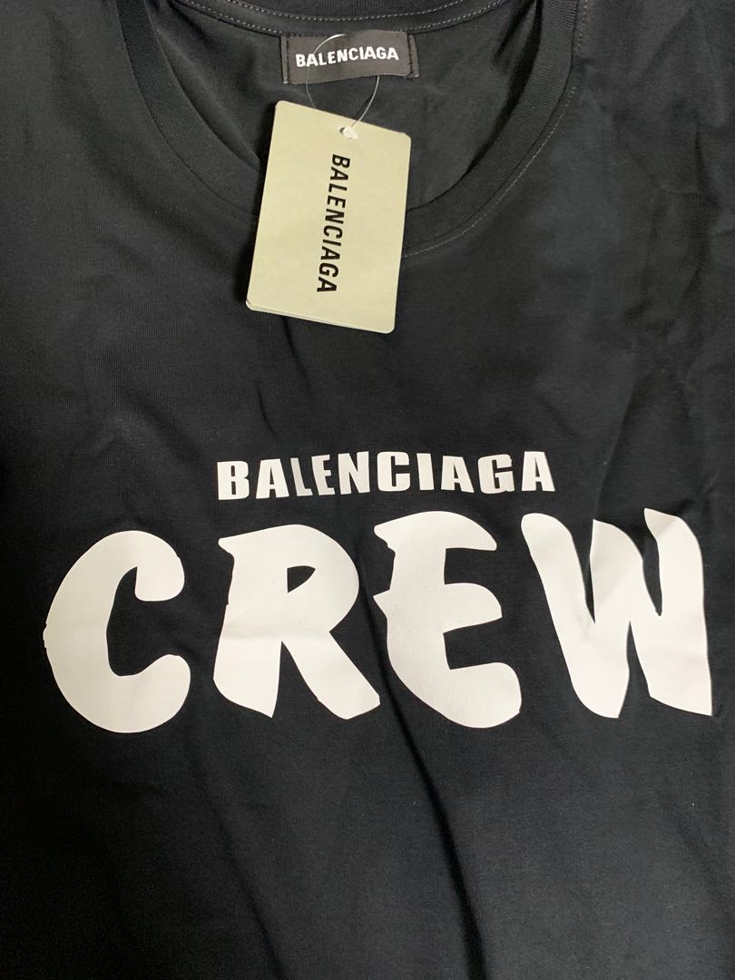 Balenciaga crew t shirt, Men's Fashion 