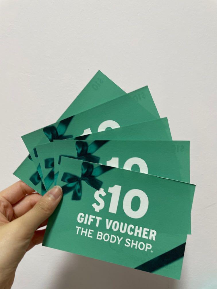 Body shop gift voucher, Tickets & Vouchers, Vouchers on Carousell