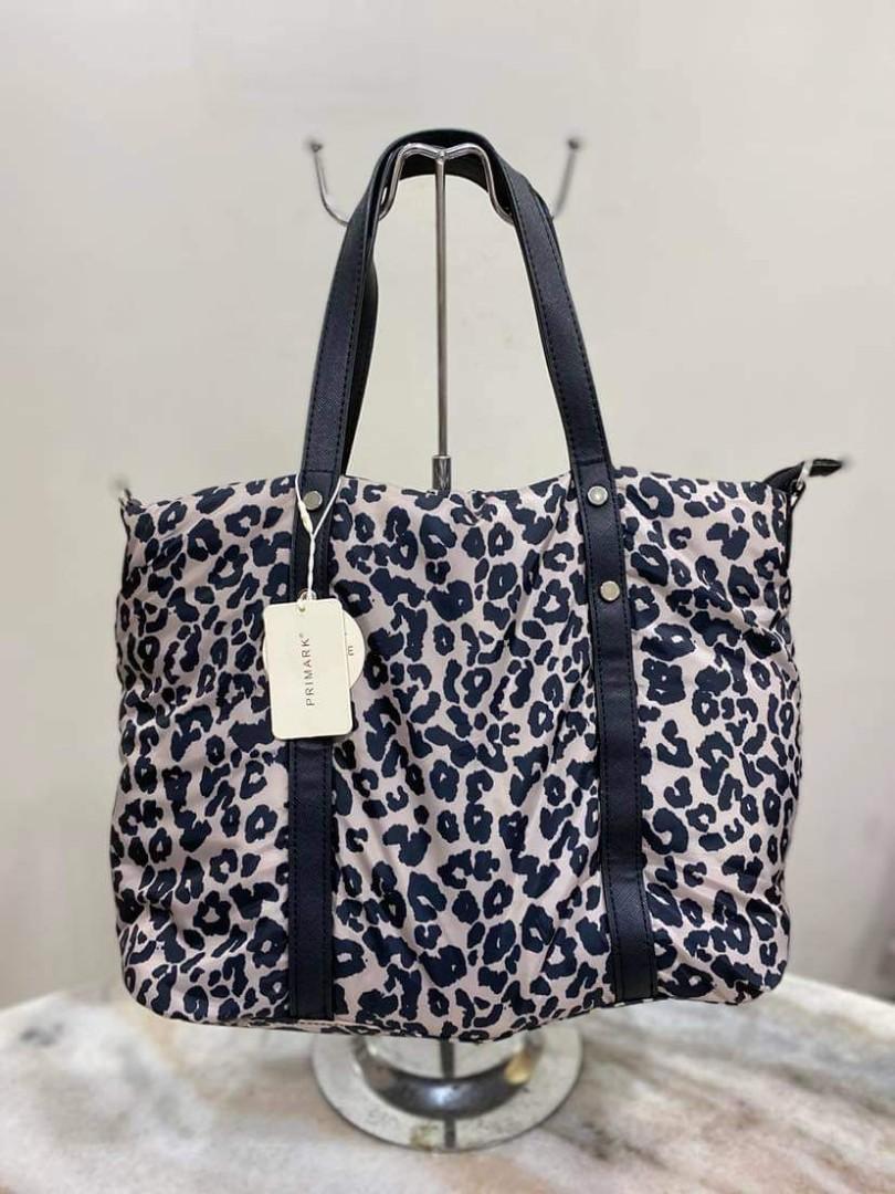 Brand New Primark Leopard Tote Bag with detachable Long Strap