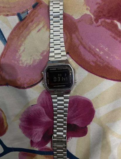 CASIO ORIGINAL A168WE, Fesyen Wanita, Jam Tangan di Carousell