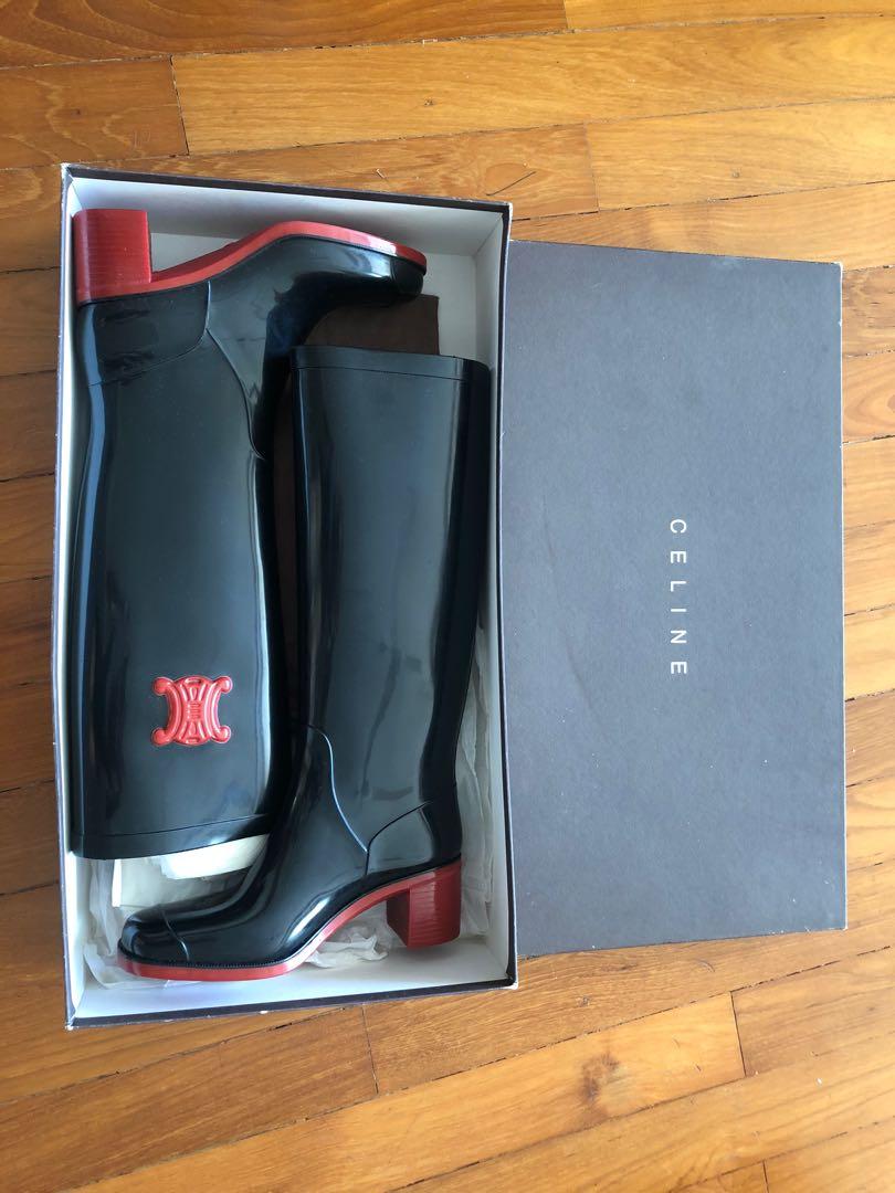 Celine discount rain boots