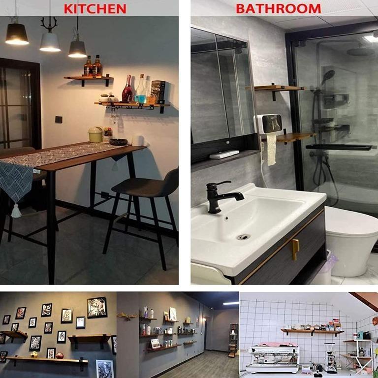 Chunky Shelves Bracket Angle Braces for Rustic Shelf Wall Mount, Suitable for Small and Medium