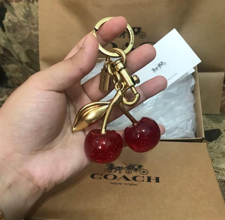 COACH key chain cherry key chain