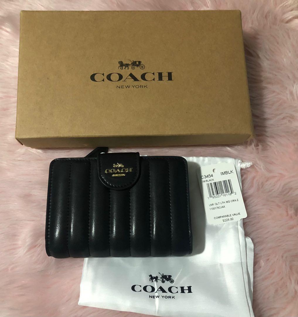 coach quilted wallet