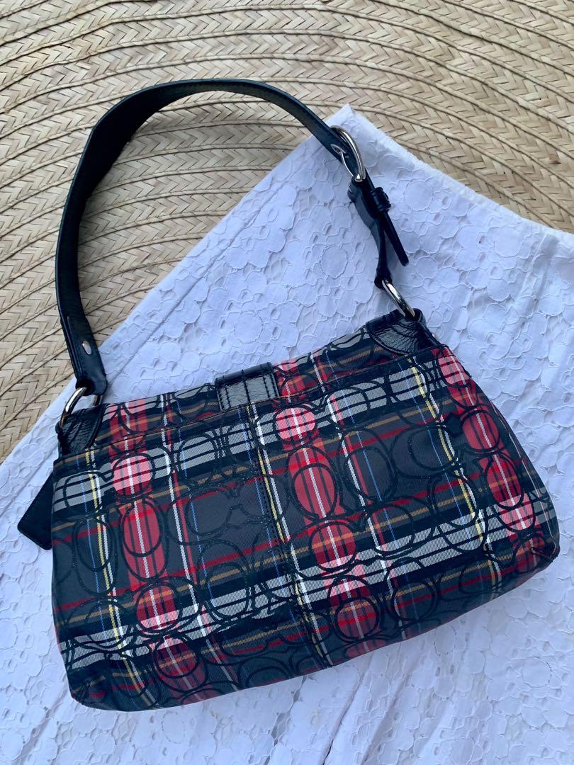 Coach tartan plaid outlet purse