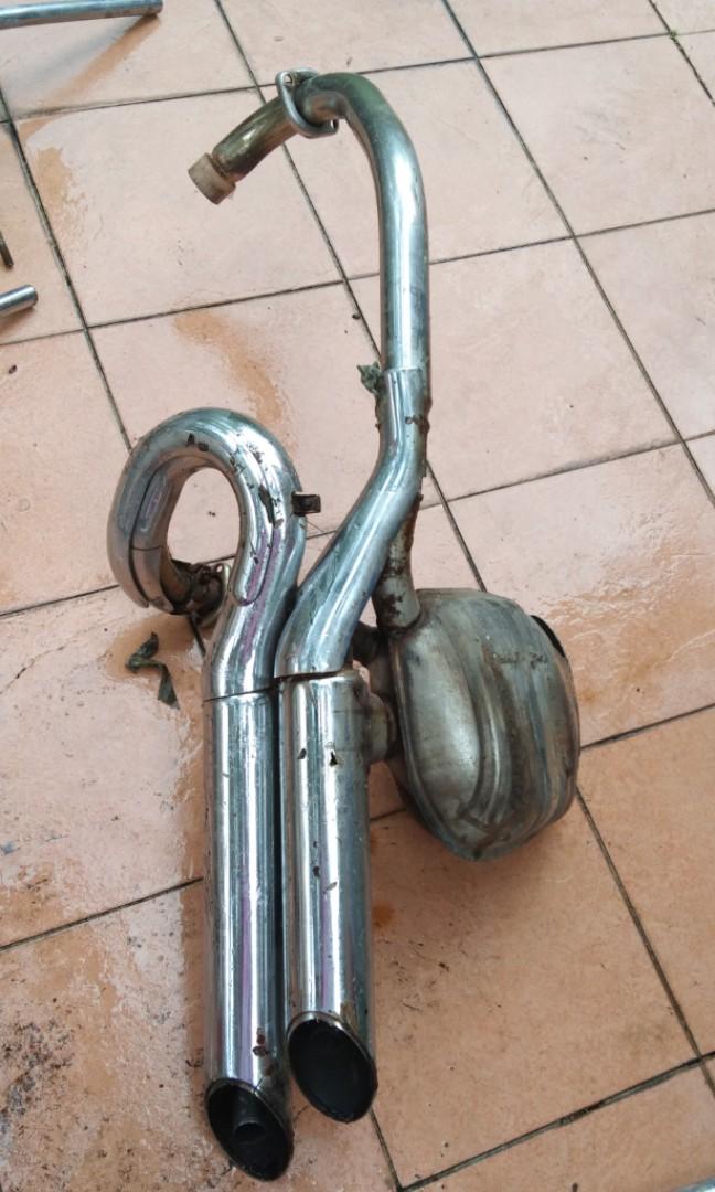 custom chopper exhaust