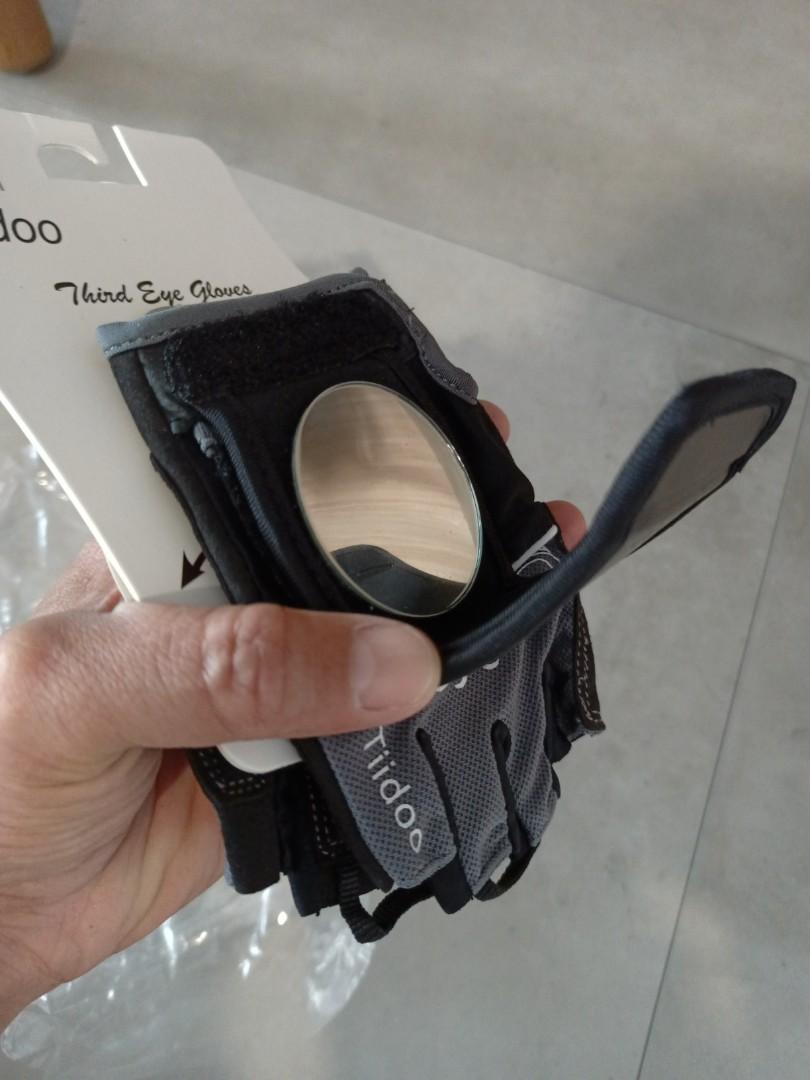 Cycling gloves with mirror Sports Equipment Bicycles Parts Parts Accessories on Carousell