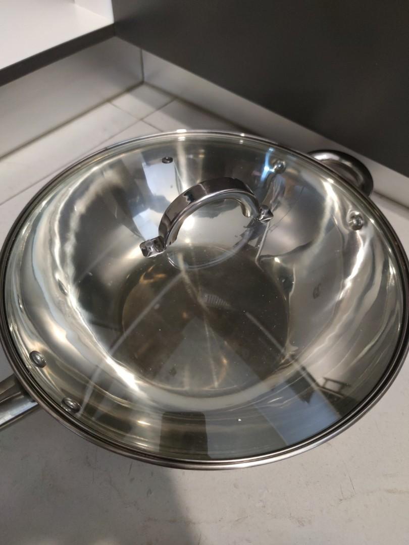 Deep fry pan wok, Furniture & Home Living, Kitchenware & Tableware