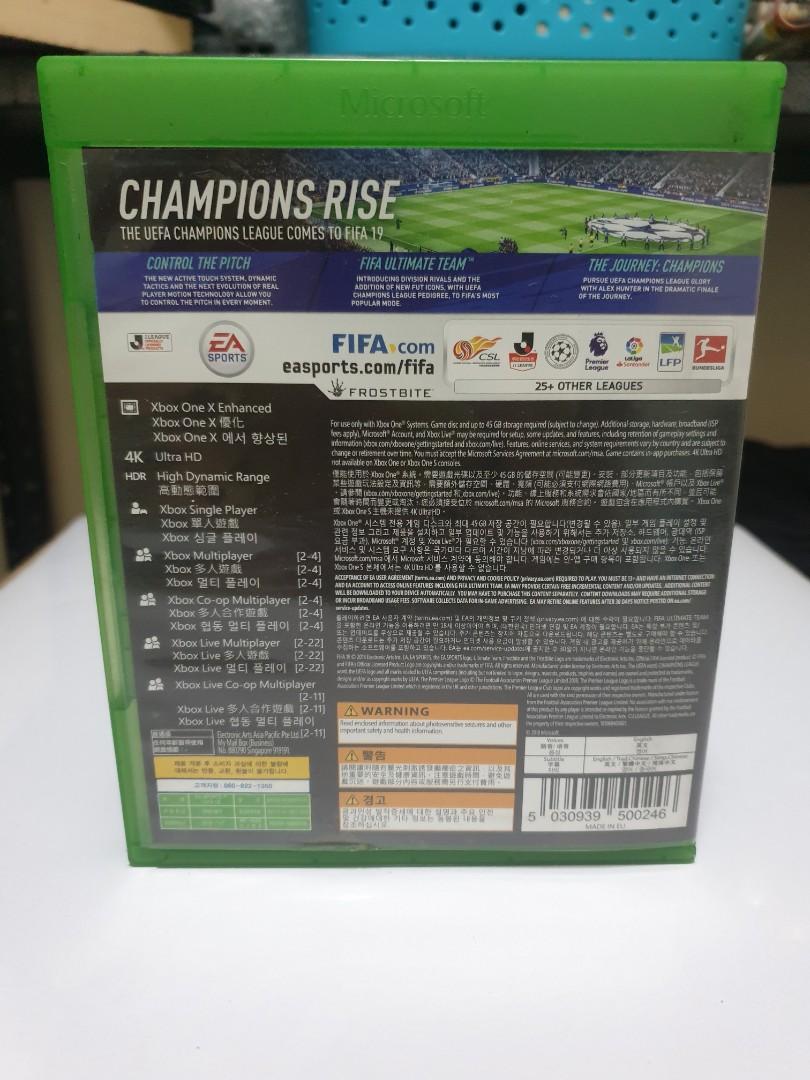 Fifa 19 (Xbox, One) (Category: Xbox) located in Quezon City. Submitted by itemsforadoption (Listing ID 1135561026, Image 2). Description: Rfs: Its almost 2022! Happy Holidays everyone. Now is a time to be joyous and declutter. And I'm doing just that this season. Fifa19 for the Xbox One. Bought from datablitz. Brand new and never used. Decluttering. Ps: I have over 100+ listings, if you're interested just check my profile and will post many more.