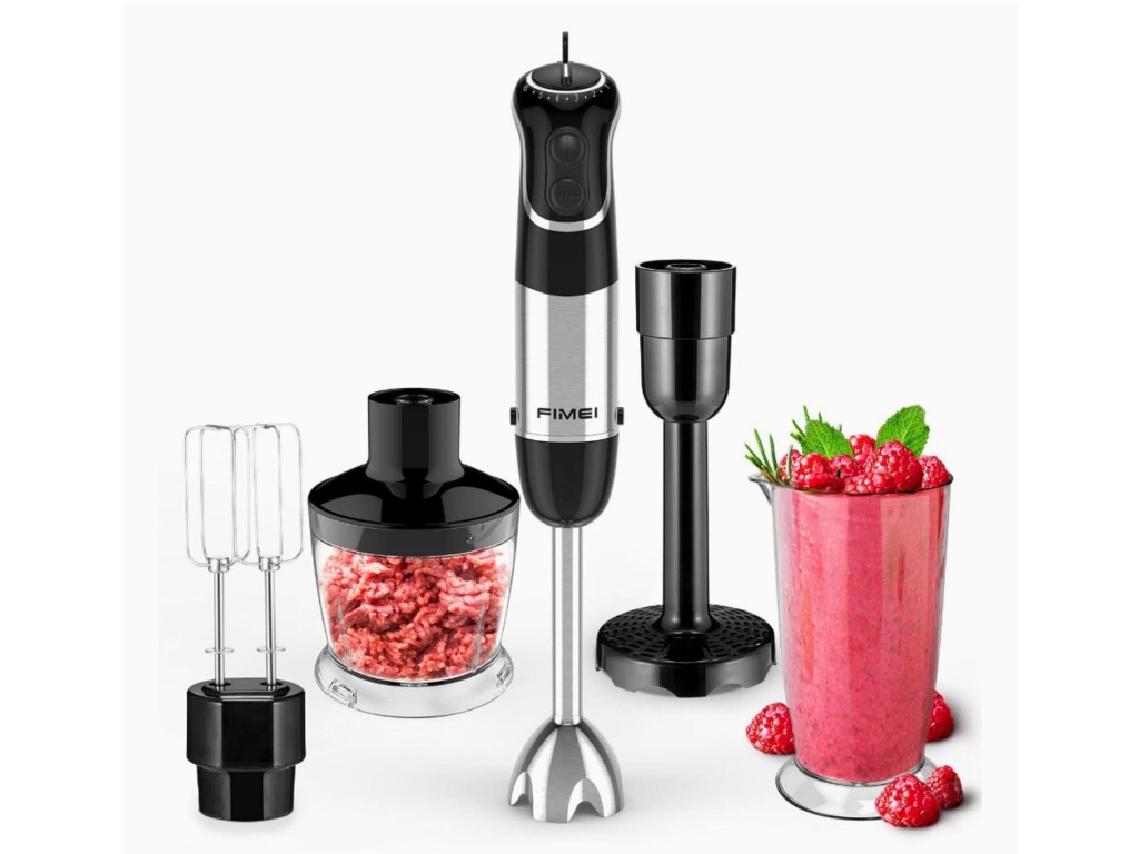 Food Processor, Electric Hand Blender Mixer, 5 in 1 Hand Immersion