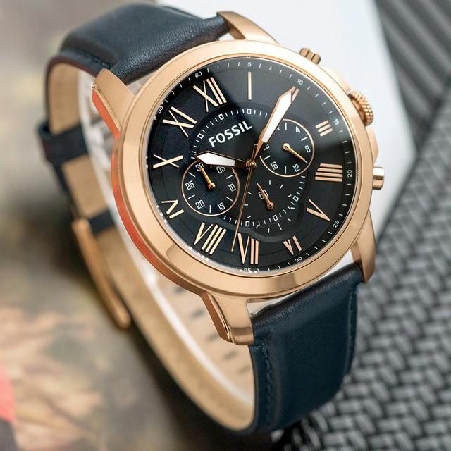 Fs4835 Fossil men watch Jam lelaki chrono leather Men s Fashion