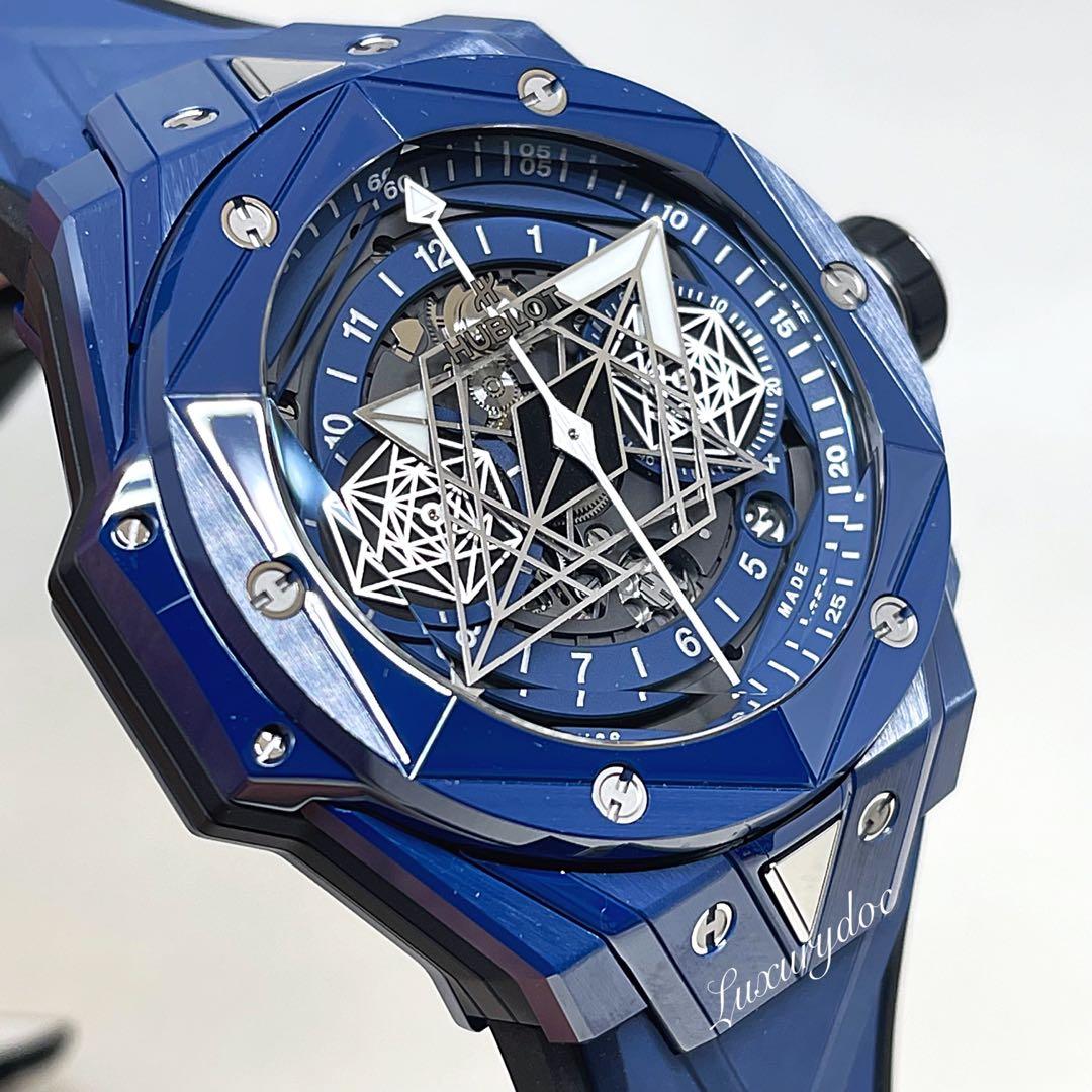 FS.BNIB HUBLOT BIG BANG UNICO SANG BLEU II 2 BLUE CERAMIC