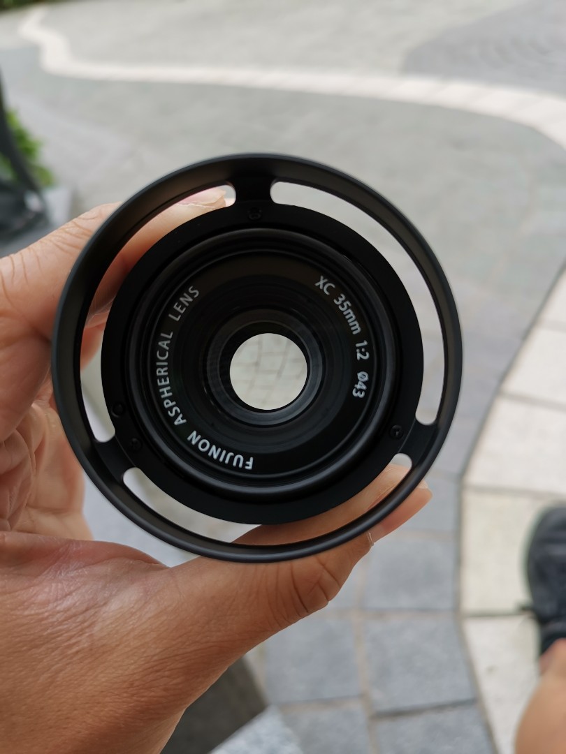 Fujifilm XC 35mm, F2 with UV filter and JJC lens hood Fuji Fujinon