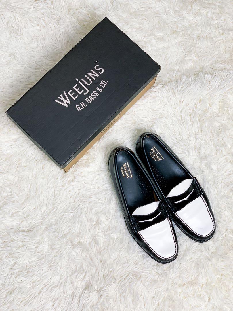 G.H. Bass Weejuns Penny Loafers 黑白拼色樂福鞋, 男裝, 鞋, 西裝鞋