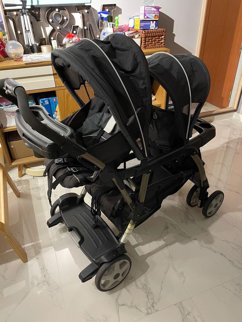 Graco double stroller green new arrivals